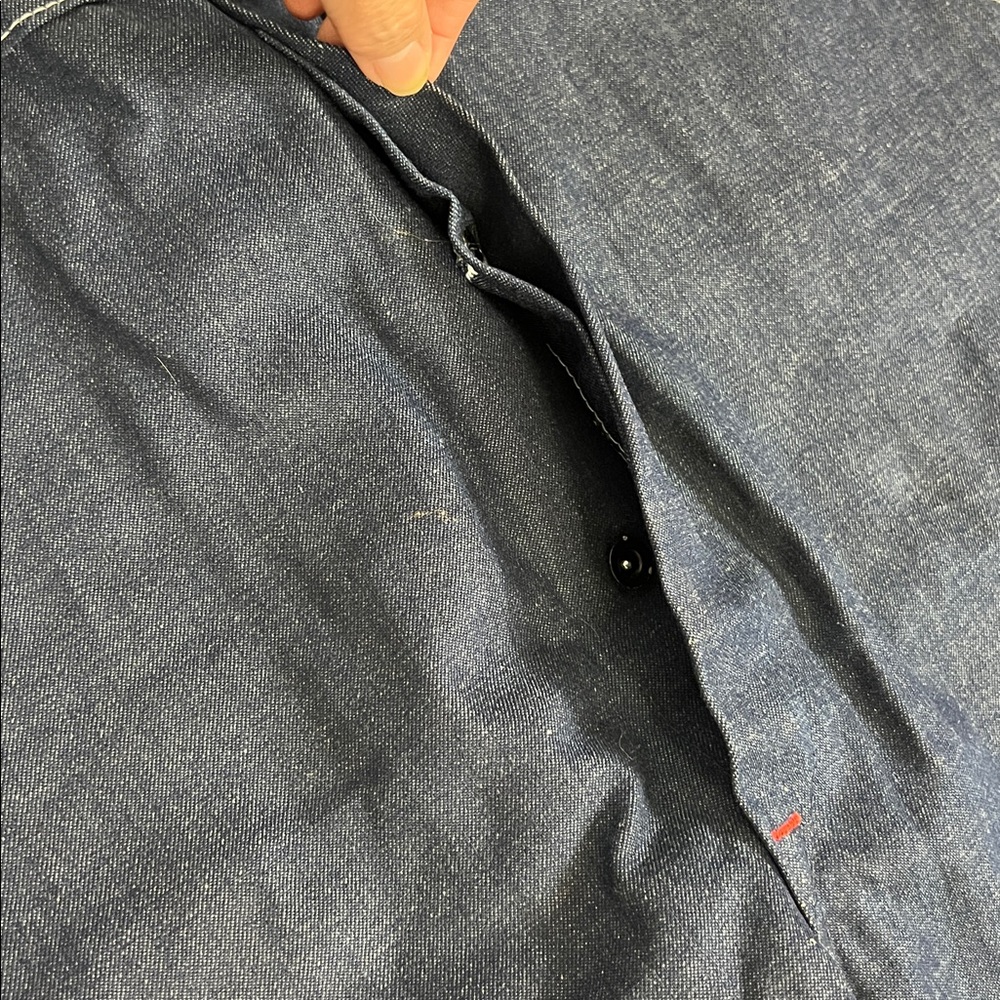 NWT Round House Denim Bib Overalls Men Blue Denim Farmer Ranch Cowboy  Sz 42x33 - Picture 4 of 8